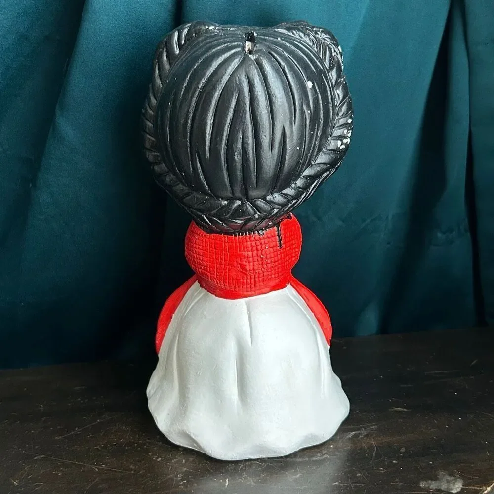 Frida Kahlo Chalkware Ceramic or Plaster Smash Bank Hand-painted Mexican Folk Ar